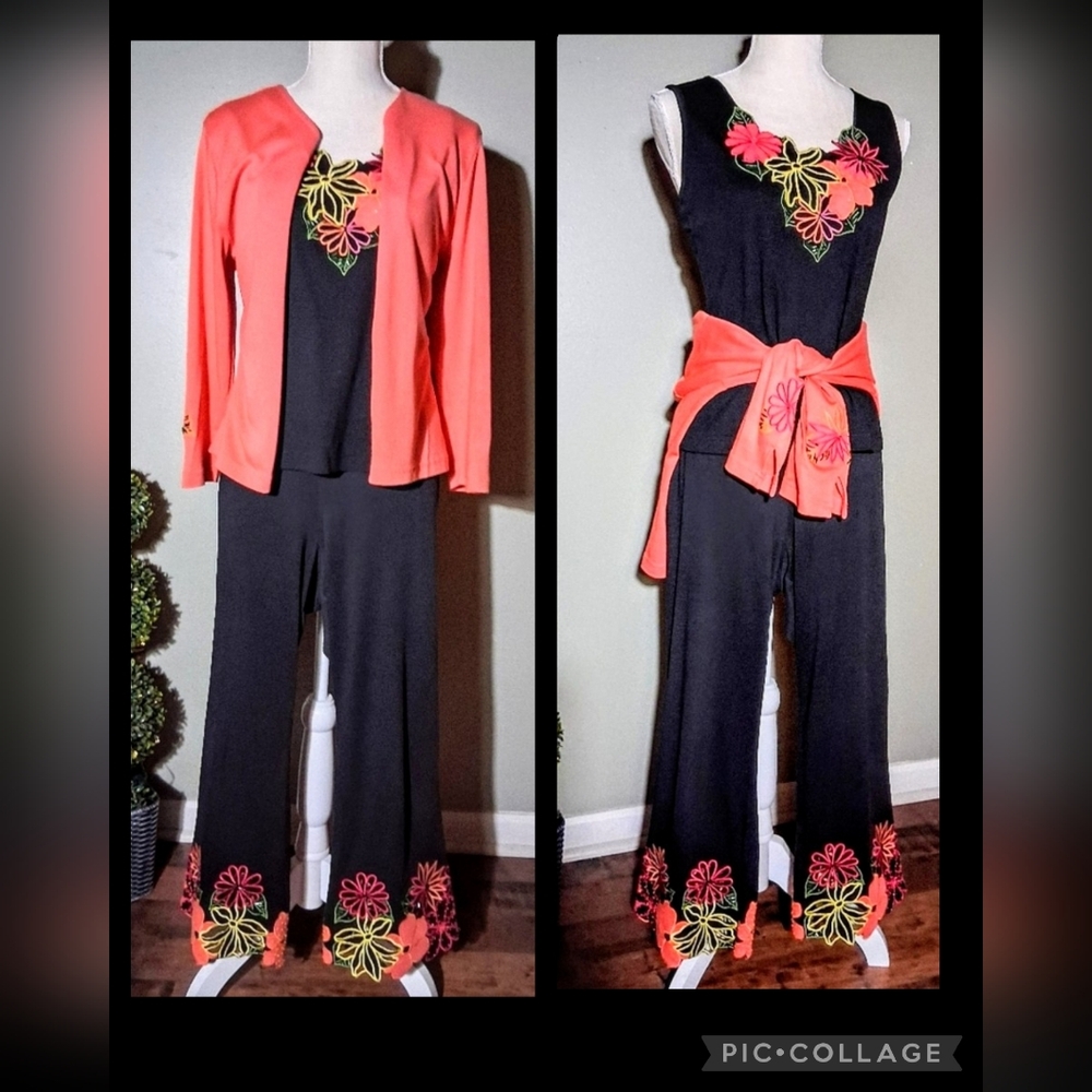 Ann Trinity 3 Piece Emsemble - Early 2000s - Embrodery, Beads, & Sequins